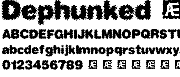 Dephunked (BRK) font